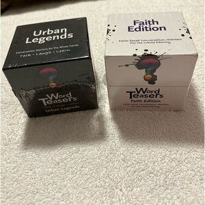 Word Teasers Urban Legend and Faith Editions Card Games